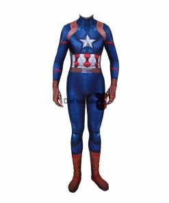 OneHeroSuits Kids/Adults Captain America 3D Printed Spandex Cosplay Bodysuit Entry-level Cosplay Bodysuit & Zentai