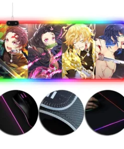 OneHeroSuits RGB Gaming Mouse Pad Demon Slayer Kimetsu No Yaiba Creative Printing