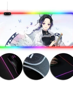 OneHeroSuits Demon Slayer Kimetsu No Yaiba Painting RGB Mouse Pad