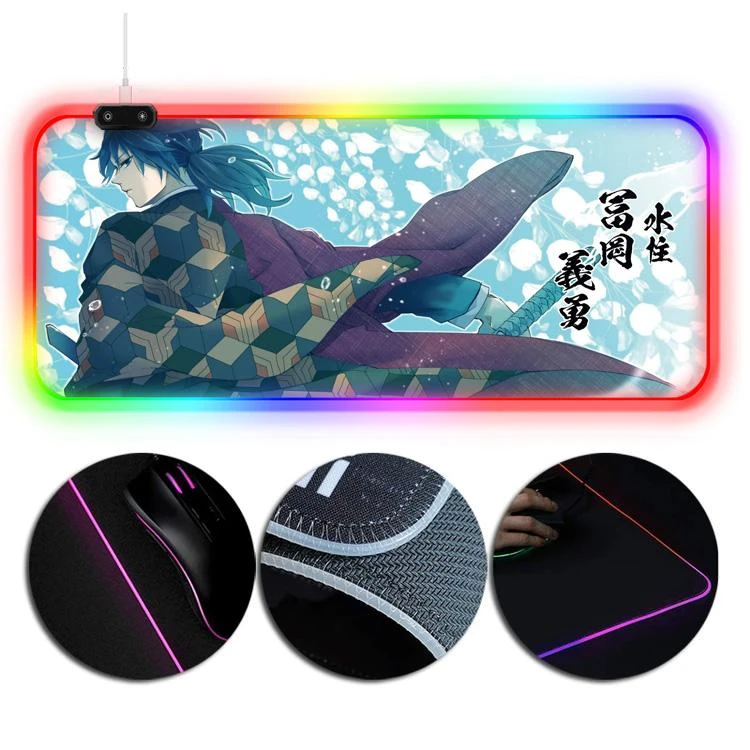 OneHeroSuits RGB Painting Mouse Pad Demon Slayer Giyu Tomioka Creative Mouse Pad 3 OneHeroSuits RGB Painting Mouse Pad Demon Slayer Giyu Tomioka Creative Mouse Pad