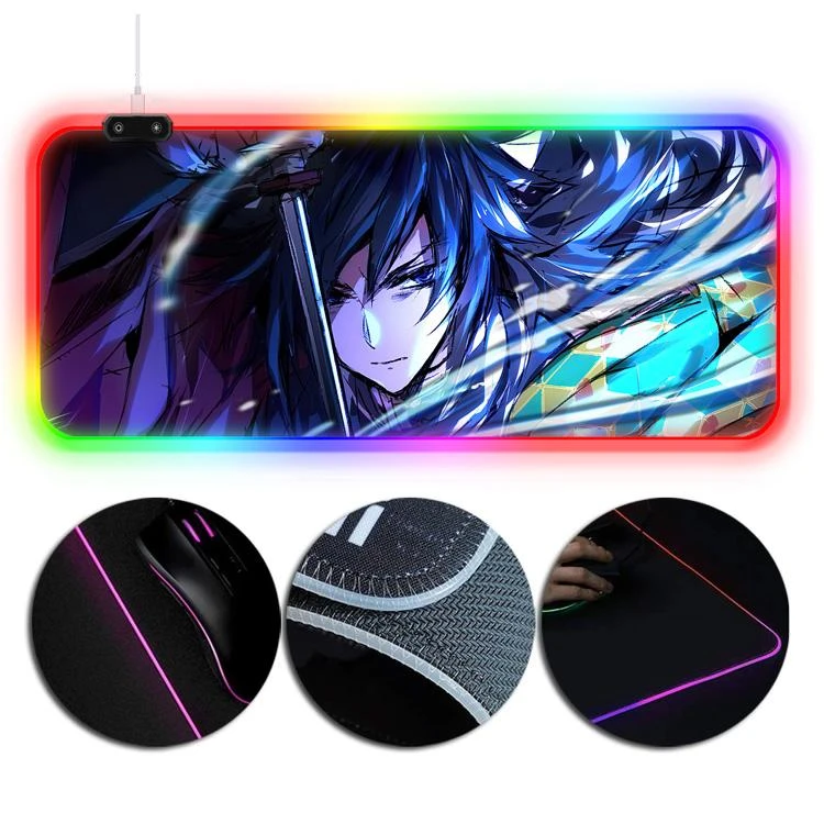 OneHeroSuits RGB Painting Mouse Pad Demon Slayer Giyu Tomioka Creative Mouse Pad 4 OneHeroSuits RGB Painting Mouse Pad Demon Slayer Giyu Tomioka Creative Mouse Pad