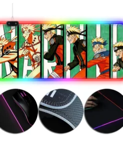 OneHeroSuits Naruto Mouse Pad Evolution Printed RGB Gaming Mouse Pad Extra Large