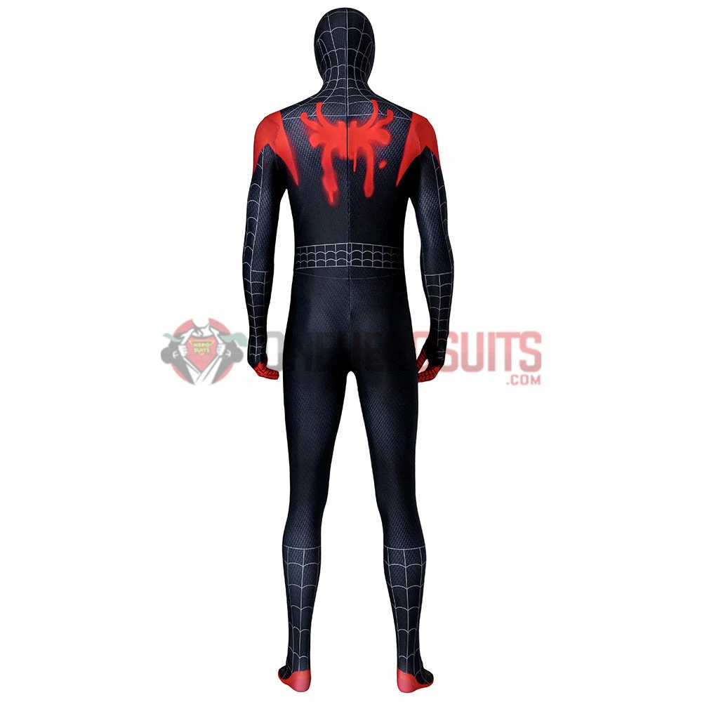 OneHeroSuits Zentai/Jumpsuit Spider-Man Into The Spider-Verse Miles Morales Cosplay Costume HD Printed Jumpsuits 7 OneHeroSuits Zentai/Jumpsuit Spider-Man Into The Spider-Verse Miles Morales Cosplay Costume HD Printed Jumpsuits