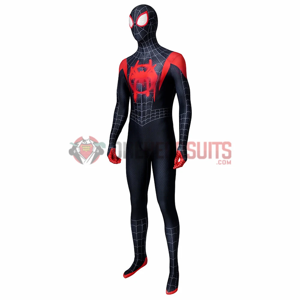 OneHeroSuits Zentai/Jumpsuit Spider-Man Into The Spider-Verse Miles Morales Cosplay Costume HD Printed Jumpsuits 5 OneHeroSuits Zentai/Jumpsuit Spider-Man Into The Spider-Verse Miles Morales Cosplay Costume HD Printed Jumpsuits