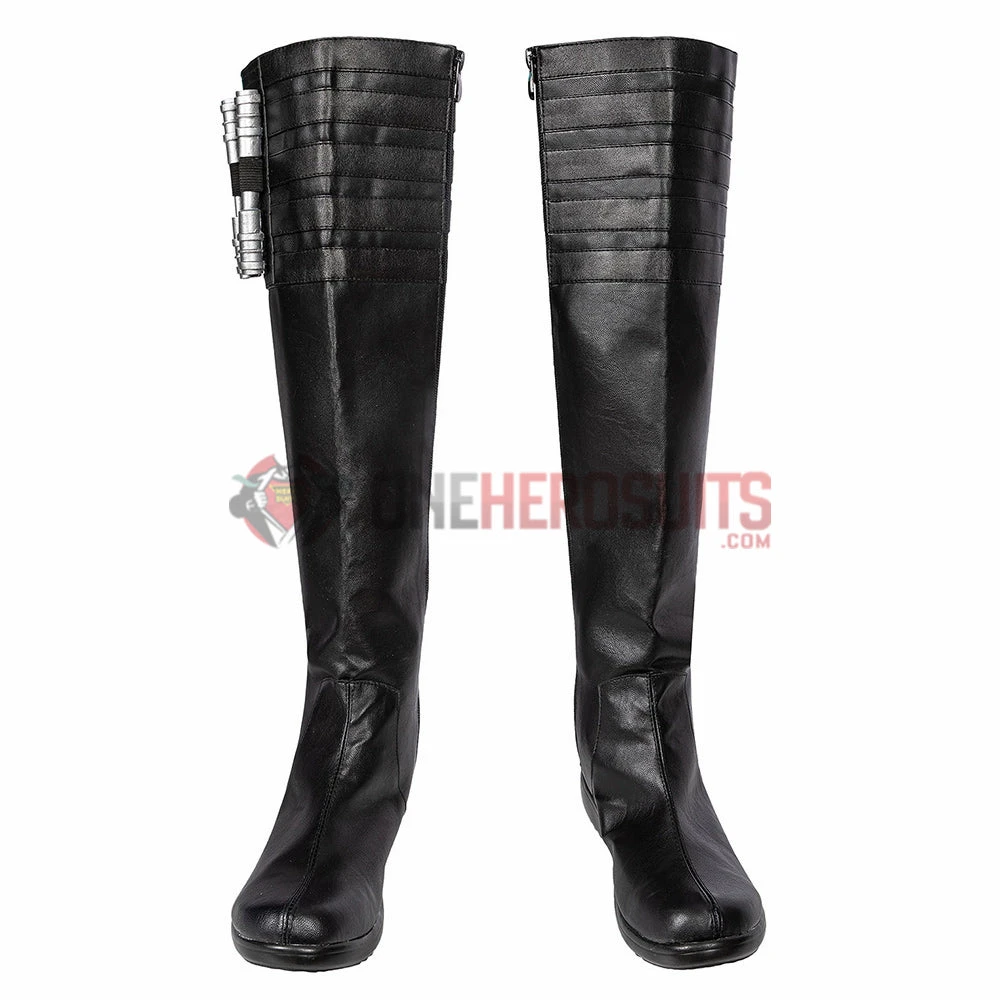 OneHeroSuits Cara Dune Cosplay Boots The Mandalorian Leather Cosplay Shoes Costumes 5 OneHeroSuits Cara Dune Cosplay Boots The Mandalorian Leather Cosplay Shoes Costumes