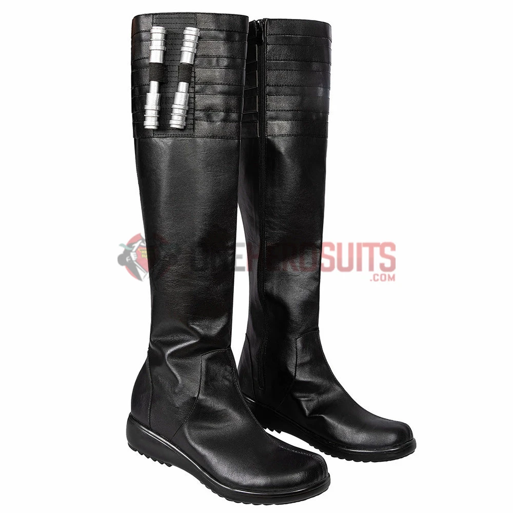 OneHeroSuits Cara Dune Cosplay Boots The Mandalorian Leather Cosplay Shoes Costumes 4 OneHeroSuits Cara Dune Cosplay Boots The Mandalorian Leather Cosplay Shoes Costumes