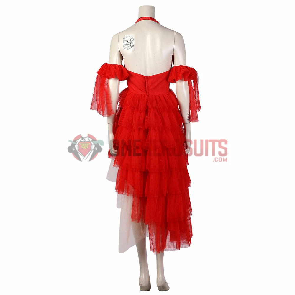 OneHeroSuits The Suicide Squad 2 Harley Quinn Red Dress Cosplay Costume 8 OneHeroSuits The Suicide Squad 2 Harley Quinn Red Dress Cosplay Costume