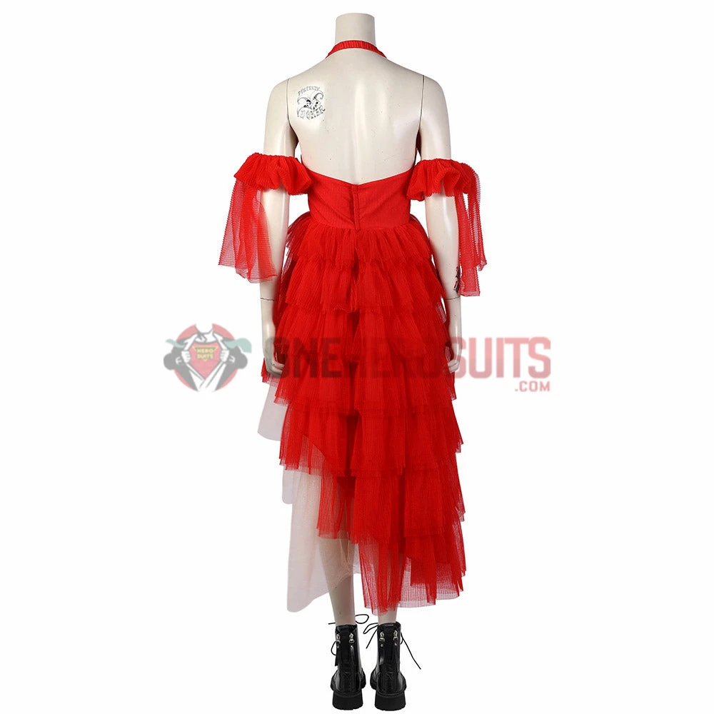 OneHeroSuits The Suicide Squad 2 Harley Quinn Red Dress Cosplay Costume 6 OneHeroSuits The Suicide Squad 2 Harley Quinn Red Dress Cosplay Costume