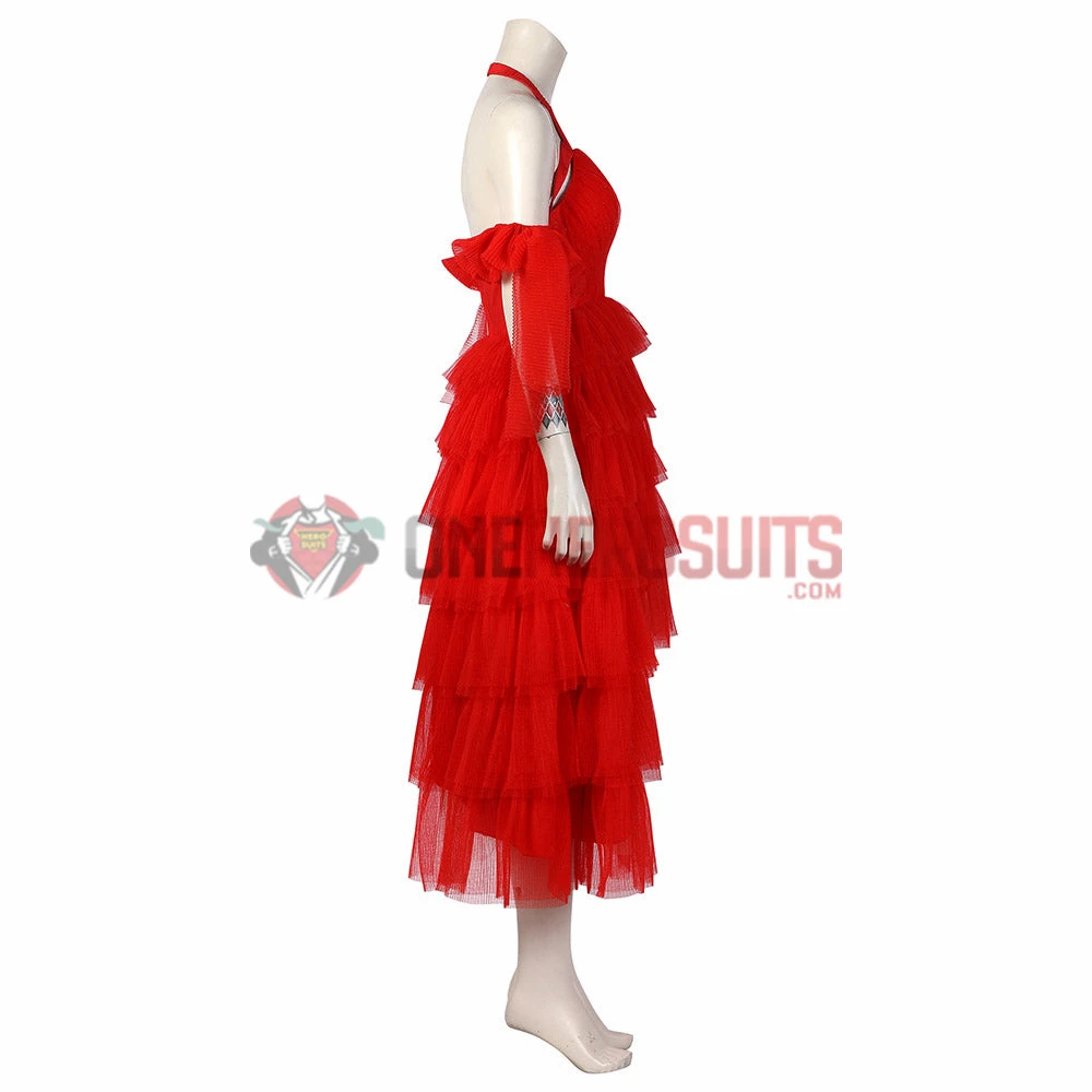 OneHeroSuits The Suicide Squad 2 Harley Quinn Red Dress Cosplay Costume 10 OneHeroSuits The Suicide Squad 2 Harley Quinn Red Dress Cosplay Costume