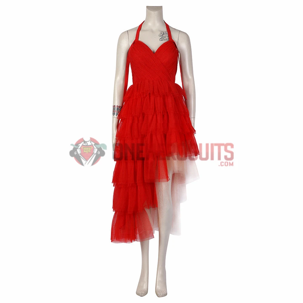 OneHeroSuits The Suicide Squad 2 Harley Quinn Red Dress Cosplay Costume 11 OneHeroSuits The Suicide Squad 2 Harley Quinn Red Dress Cosplay Costume