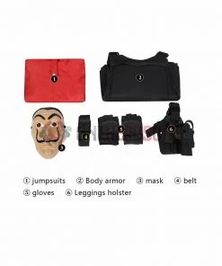 OneHeroSuits Costumes Money Heist Cosplay Costume La Casa De Pape Suit With Vest 47 OneHeroSuits Costumes Money Heist Cosplay Costume La Casa De Pape Suit With Vest