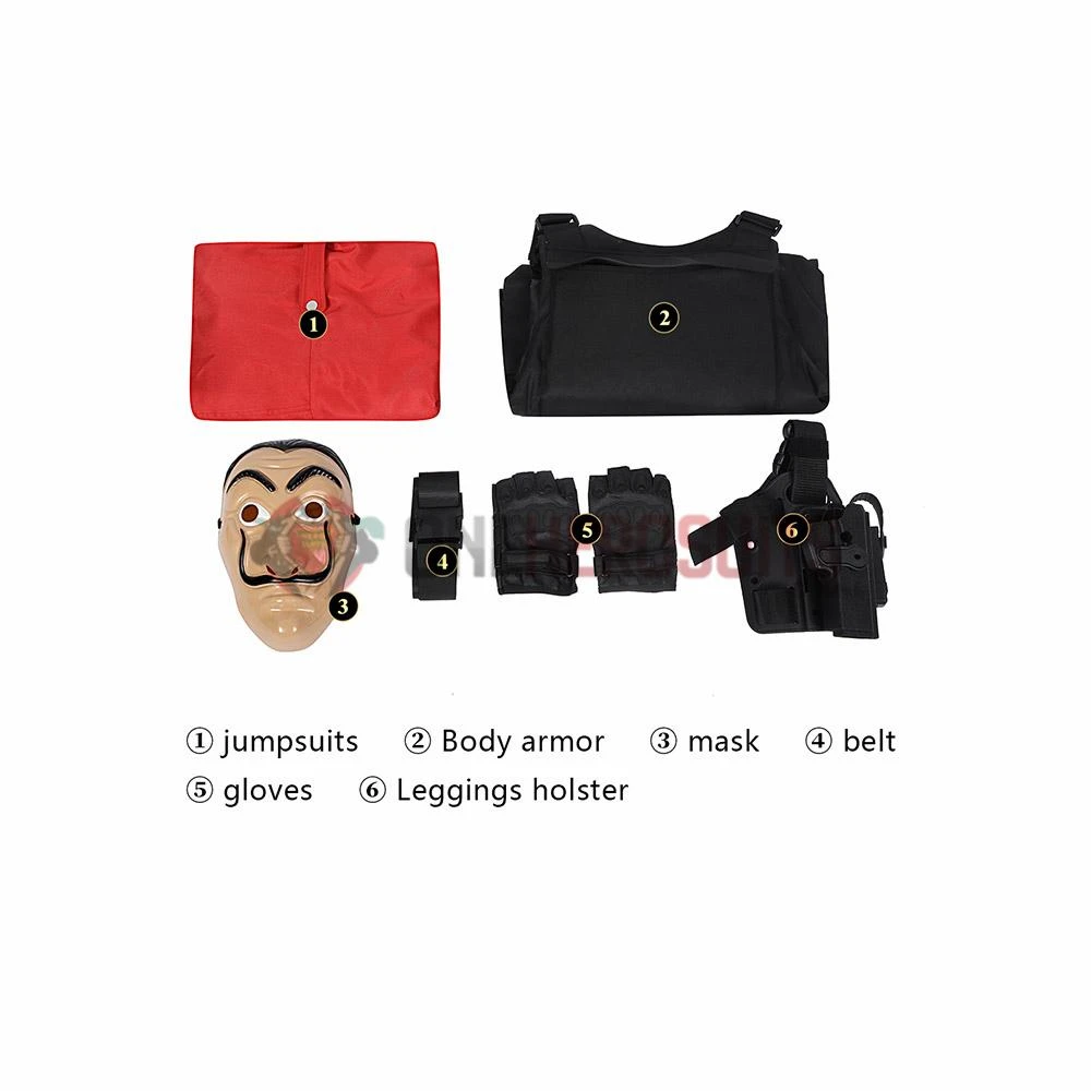 OneHeroSuits Costumes Money Heist Cosplay Costume La Casa De Pape Suit With Vest 4 OneHeroSuits Costumes Money Heist Cosplay Costume La Casa De Pape Suit With Vest