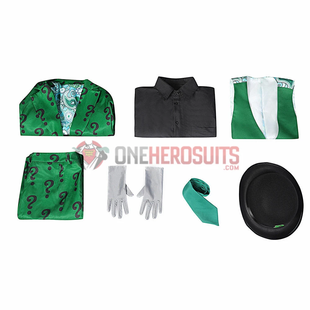 OneHeroSuits Edward Nygma Cospaly Costume 1960s Batman Riddler Suit Costumes 4 OneHeroSuits Edward Nygma Cospaly Costume 1960s Batman Riddler Suit Costumes