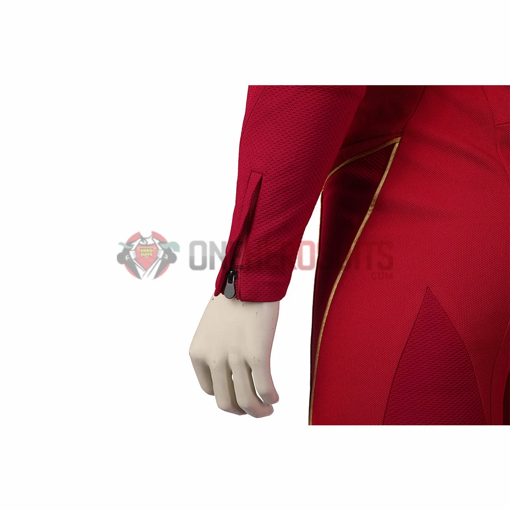 OneHeroSuits The Flash Season 8 Cosplay Costumes With Gold Boots 24 OneHeroSuits The Flash Season 8 Cosplay Costumes With Gold Boots