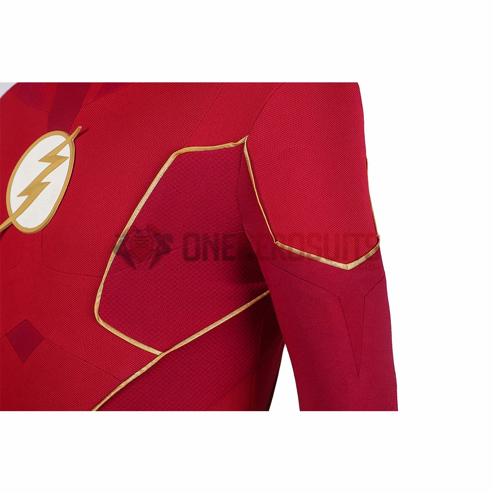 OneHeroSuits The Flash Season 8 Cosplay Costumes With Gold Boots 30 OneHeroSuits The Flash Season 8 Cosplay Costumes With Gold Boots