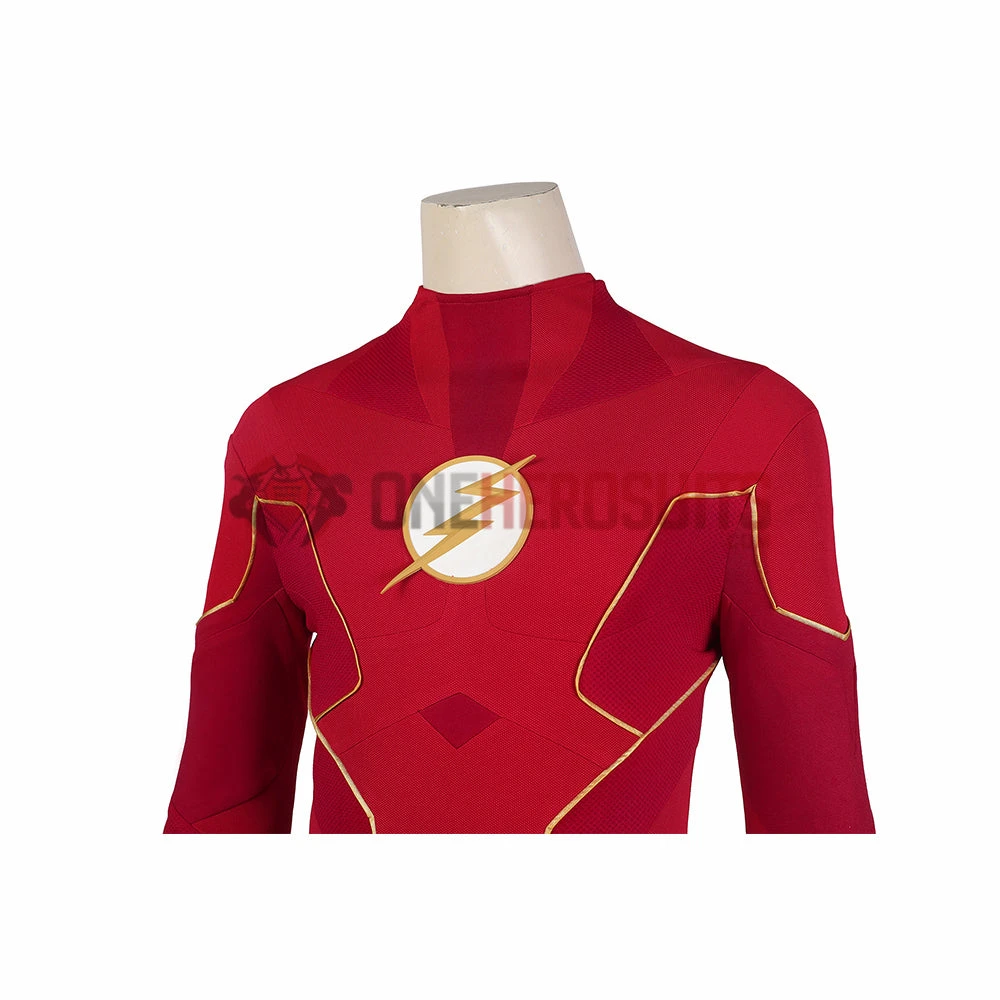 OneHeroSuits The Flash Season 8 Cosplay Costumes With Gold Boots 32 OneHeroSuits The Flash Season 8 Cosplay Costumes With Gold Boots