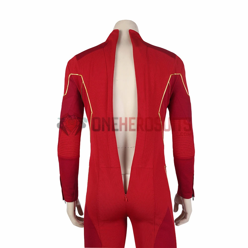 OneHeroSuits The Flash Season 8 Cosplay Costumes With Gold Boots 33 OneHeroSuits The Flash Season 8 Cosplay Costumes With Gold Boots