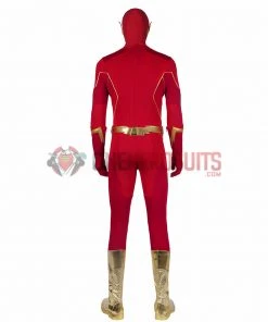OneHeroSuits The Flash Season 8 Cosplay Costumes With Gold Boots 36 OneHeroSuits The Flash Season 8 Cosplay Costumes With Gold Boots