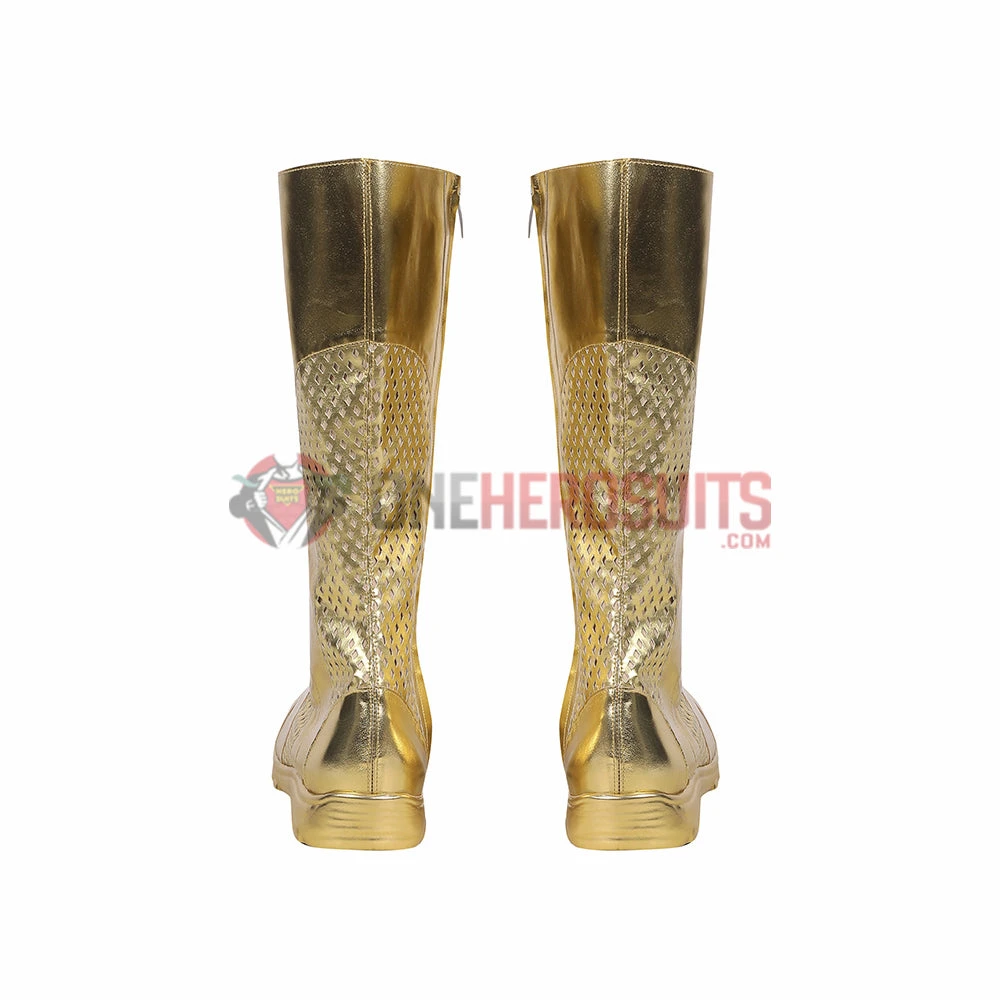 OneHeroSuits The Flash Season 8 Cosplay Shoes Gold Boots Costumes 7 OneHeroSuits The Flash Season 8 Cosplay Shoes Gold Boots Costumes