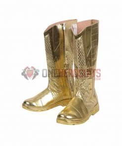 OneHeroSuits The Flash Season 8 Cosplay Shoes Gold Boots Costumes 10 OneHeroSuits The Flash Season 8 Cosplay Shoes Gold Boots Costumes