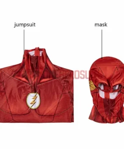 OneHeroSuits Kids Flash Season 5 Cosplay Suit Barry Allen Spandex BodySuit
