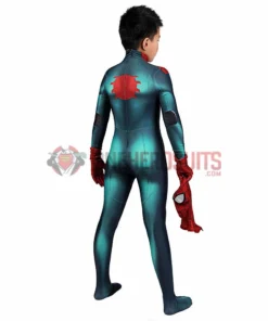 OneHeroSuits Kids Spider-man Cosplay Suit Miles Morales PS5 Great Responsibility Spandex BodySuit 26 OneHeroSuits Kids Spider-man Cosplay Suit Miles Morales PS5 Great Responsibility Spandex BodySuit