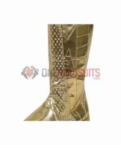 OneHeroSuits The Flash S8 Spandex Bodysuit Version Gold Boots Costumes