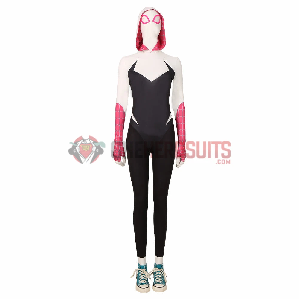 OneHeroSuits Costumes Spiderman Gwen Stacy Cosplay Boots Across The Spider-Verse Cotton Shoes 4 OneHeroSuits Costumes Spiderman Gwen Stacy Cosplay Boots Across The Spider-Verse Cotton Shoes