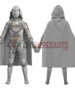OneHeroSuits Kids Cosplay Kids Moon Knight Cosplay Costumes Spandex Jumpsuit With Cloak