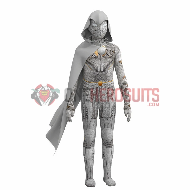 OneHeroSuits Kids Cosplay Kids Moon Knight Cosplay Costumes Spandex Jumpsuit With Cloak 5 OneHeroSuits Kids Cosplay Kids Moon Knight Cosplay Costumes Spandex Jumpsuit With Cloak