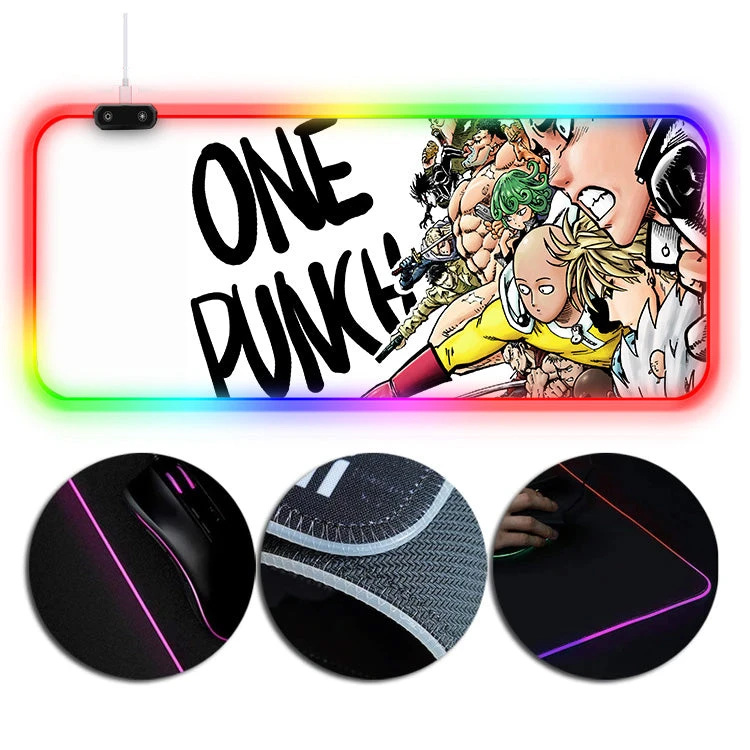 OneHeroSuits Anime Printing RGB Mouse Pad One-Punch Man Saitama Painting 3 OneHeroSuits Anime Printing RGB Mouse Pad One-Punch Man Saitama Painting