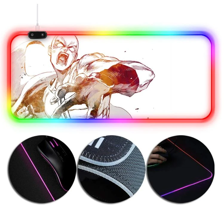 OneHeroSuits Anime Printing RGB Mouse Pad One-Punch Man Saitama Painting 4 OneHeroSuits Anime Printing RGB Mouse Pad One-Punch Man Saitama Painting