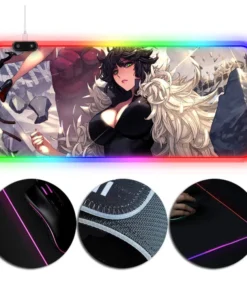 OneHeroSuits One-Punch Man Fubuki Anime Printing RGB Gaming Mouse PAD Extra Large