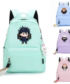 OneHeroSuits Girls Mini Q Backpack Jujutsu Kaisen Characters Printed Bag Accessories
