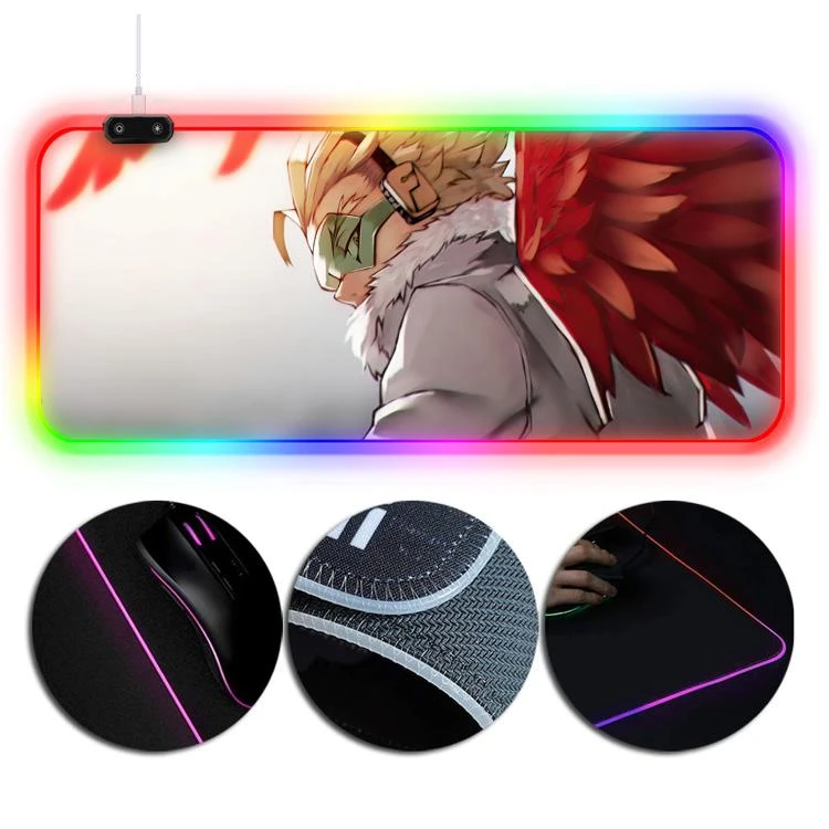 OneHeroSuits My Hero Academia Hawk Keigo Takami Printing RGB LED Gaming Extended Mouse Pad 3 OneHeroSuits My Hero Academia Hawk Keigo Takami Printing RGB LED Gaming Extended Mouse Pad
