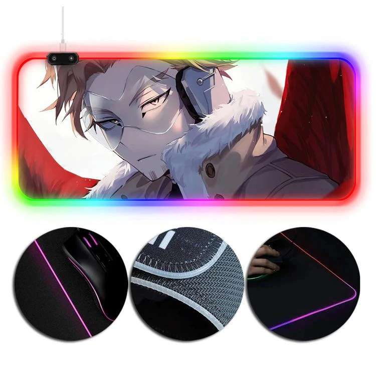 OneHeroSuits My Hero Academia Hawk Keigo Takami Printing RGB LED Gaming Extended Mouse Pad 4 OneHeroSuits My Hero Academia Hawk Keigo Takami Printing RGB LED Gaming Extended Mouse Pad