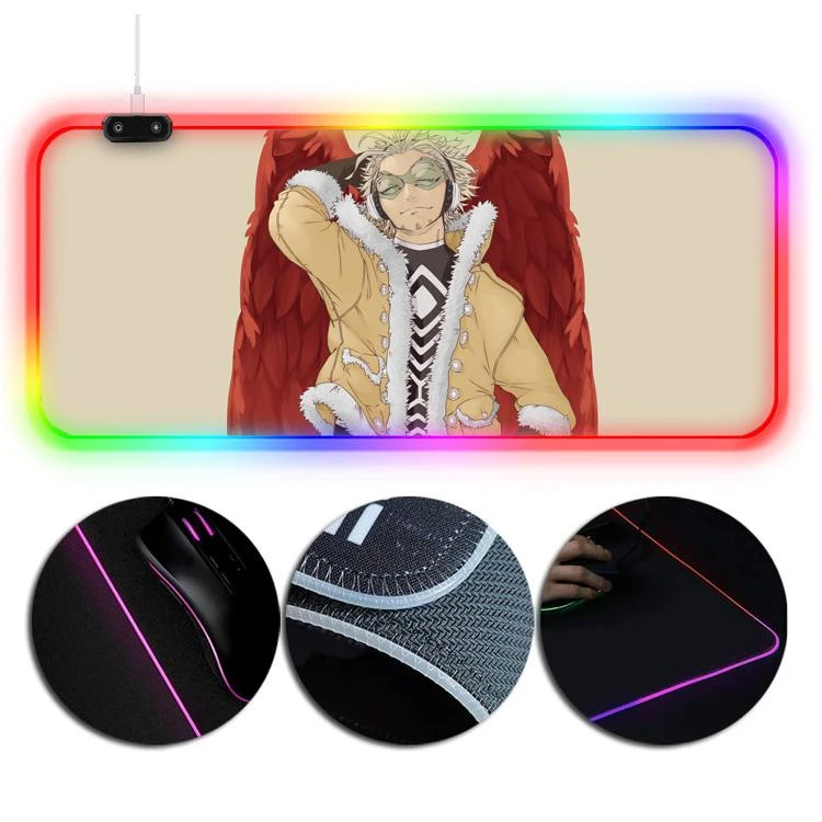 OneHeroSuits My Hero Academia Hawk Keigo Takami Printing RGB LED Gaming Extended Mouse Pad 6 OneHeroSuits My Hero Academia Hawk Keigo Takami Printing RGB LED Gaming Extended Mouse Pad
