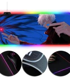 OneHeroSuits Jujutsu Kaisen Mouse Pad Sorcery Fight Satoru Gojo Printed RGB Gaming Mouse Pad