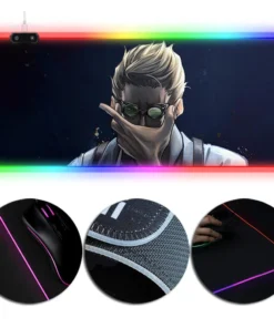 OneHeroSuits Sorcery Fight LED Mouse Pad Nanami Kento Painting Full Desktop Mousepad