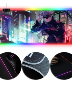 OneHeroSuits Jujutsu Kaisen Satoru Gojo Printed LED Mouse Pad Large Extended Ver 4